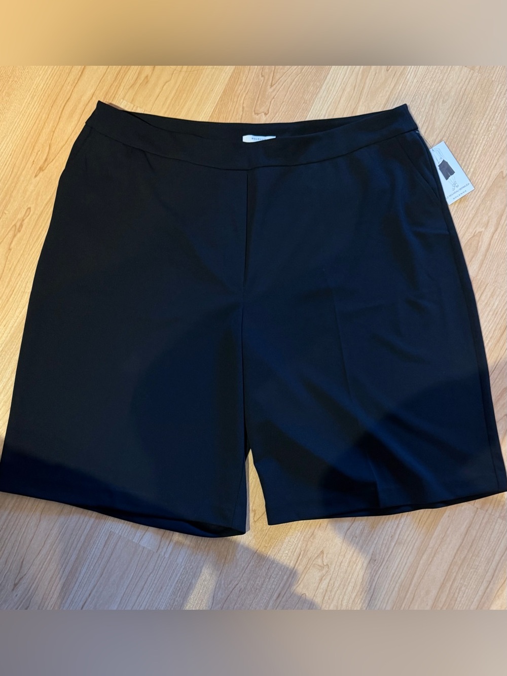 NWT Solenne The New Bermuda Shorts Stretch Tailored Classic Black Size 3X